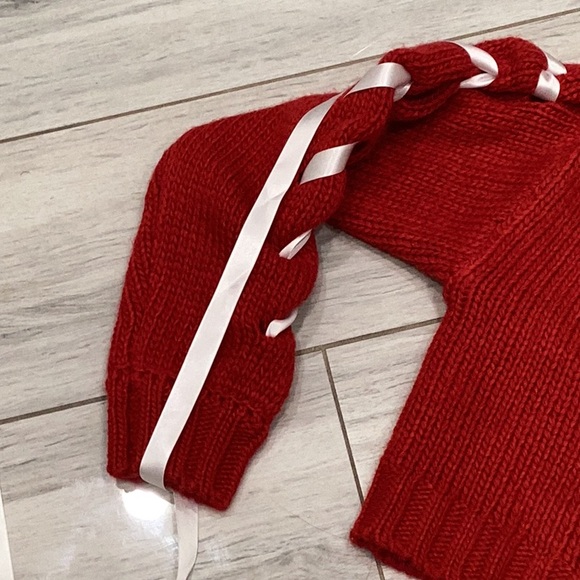 Red Women's Sweater - Picture 3 of 4